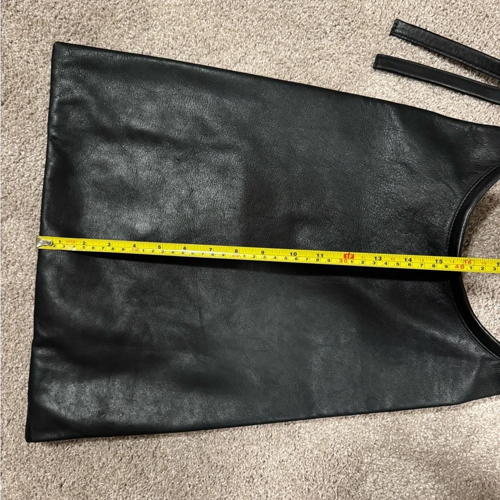 COS black leather modern minimalist hobo large NWT - Picture 11 of 12